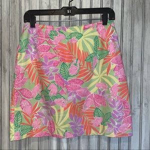 Lilly Pulitzer White Label Frog Print Skirt